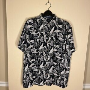 Nat Nast Palm Camo Print Men's Button-Down Shirt
